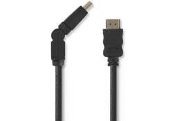 Cavo HDMI™ maschio ad alta velocità con Ethernet Connettore HDMI girevole 1,5m nero