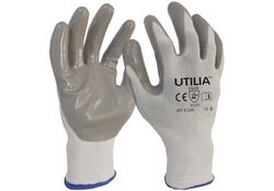 Guanti da lavoro in nitrile/nylon taglia 9 Utilia