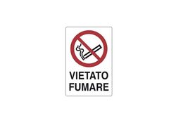 Cartello VIETATO FUMARE in PVC