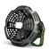 Ventilatore da campeggio ricaricabile con luce LED