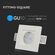 Portafaretto LED da Incasso Quadrato GU10 e GU5.3 corpo in Gesso Bianco