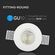 V-TAC Portafaretto LED da Incasso Rotondo GU10 e GU5.3 in Gesso Bianco