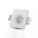 Portafaretto LED da Incasso Quadrato GU10 e GU5.3 Corpo in Gesso Bianco