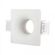 Portafaretto LED da Incasso Quadrato GU10 e GU5.3 Corpo in Gesso Bianco