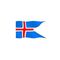 Bandiera Islanda Marina Militare 200x356cm