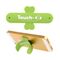 TOUCH-U - Supporto in silicone per smartphone - Verde