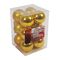 Palline natalizie 6cm lucide/opache color oro confezione da 12 Christmas Gifts