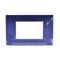 Placca in tecnopolimero 3 posti color blu compatibile Vimar Plana