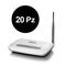 20 Pezzi - 150Mbps Wireless N ADSL2+ Modem Router con antenna staccabile